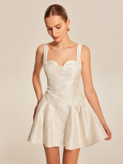 Feminine V Neck Flowy Dress