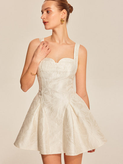 Feminine V Neck Flowy Dress
