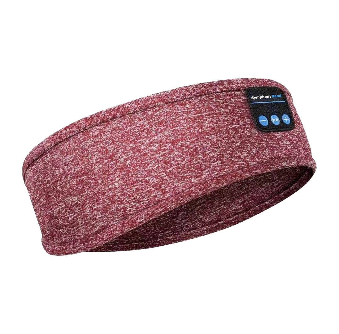 SymphonyBand™ Sleep Headphones-Sunset Red-Nora Luxe
