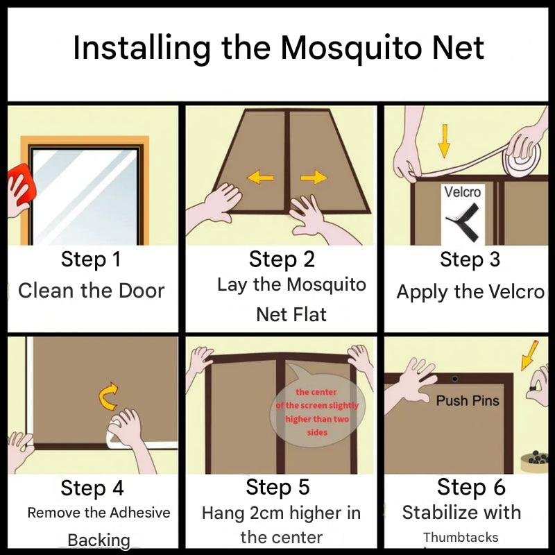 Easy Install Magnetic Screen Door