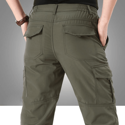 Tactical Outdoor Cargo Trousers | Nova Stretch Cargo Trousers for Men-Khaki-S-Nora Luxe
