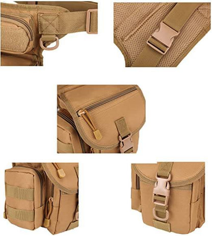 Rugged Military Style Leg Pouch for Men - Waterproof Combat Bag
