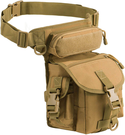 Rugged Military Style Leg Pouch for Men - Waterproof Combat Bag