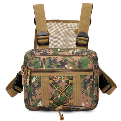 Rugged Military Style Chest Bag - Waterproof Multi Pocket Backpack