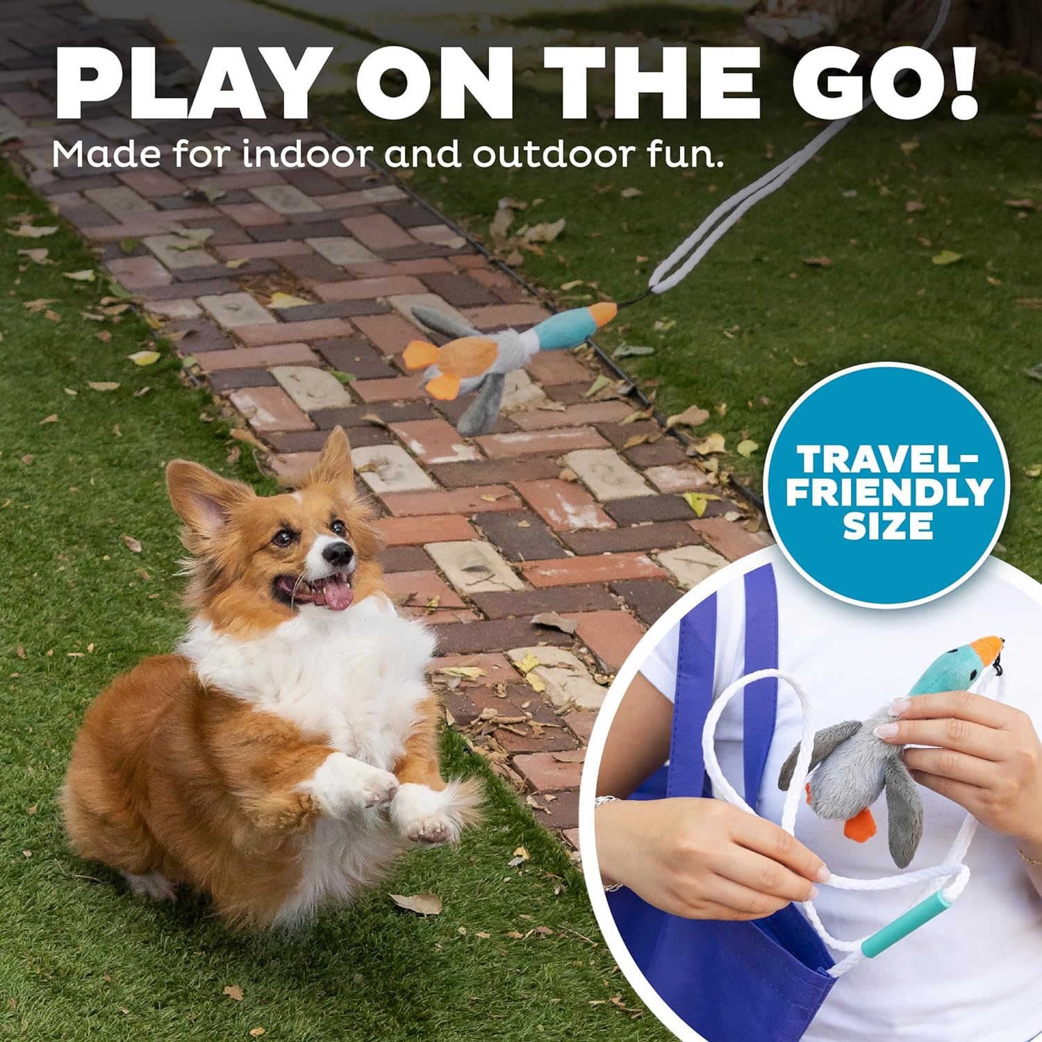 Tail Teaser Dog Play Stick - Perfect for Play and Exercise!-Nora Luxe