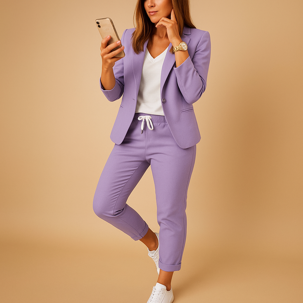 Classic Two Piece Women's Suit Set - Nocini