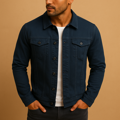 Men’s tailored classic shirt Nathan in breathable cotton with slim fit, collar, and button closure. Ideal for formal events and casual outfits.