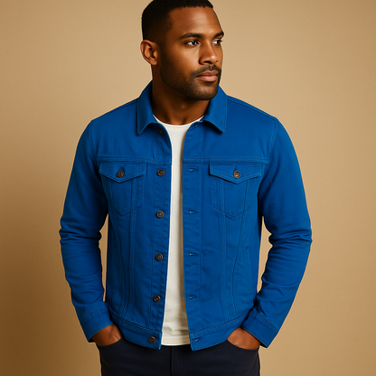 Men’s tailored classic shirt Nathan in breathable cotton with slim fit, collar, and button closure. Ideal for formal events and casual outfits.
