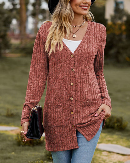 Women's Cozy Long Sleeve Open Cardigan