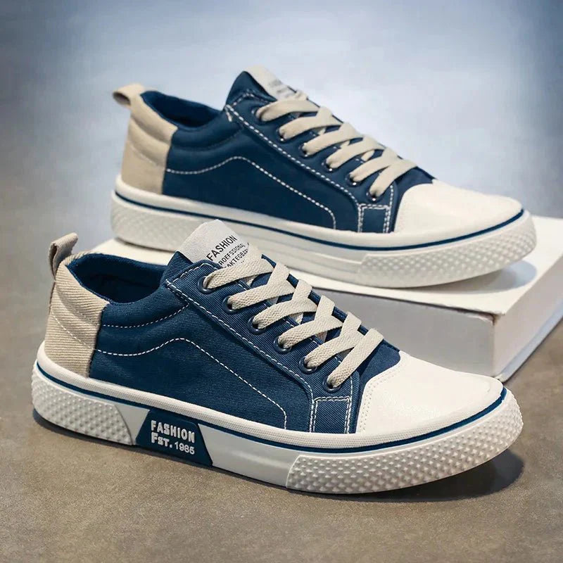 Comfortable Mens Lace Up Sneakers - Olytrend