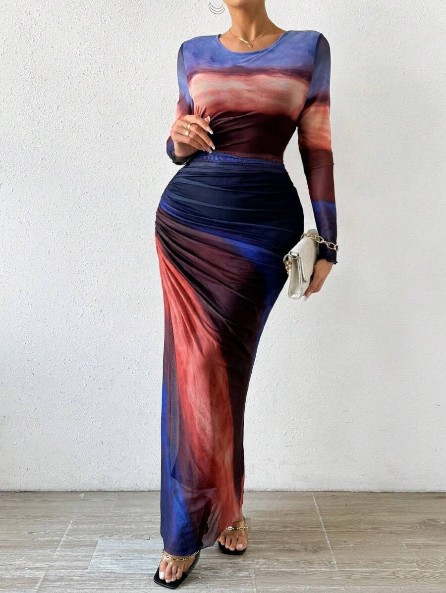 Image of Tatum | Women's Long Sleeve Bodycon Maxi Dress