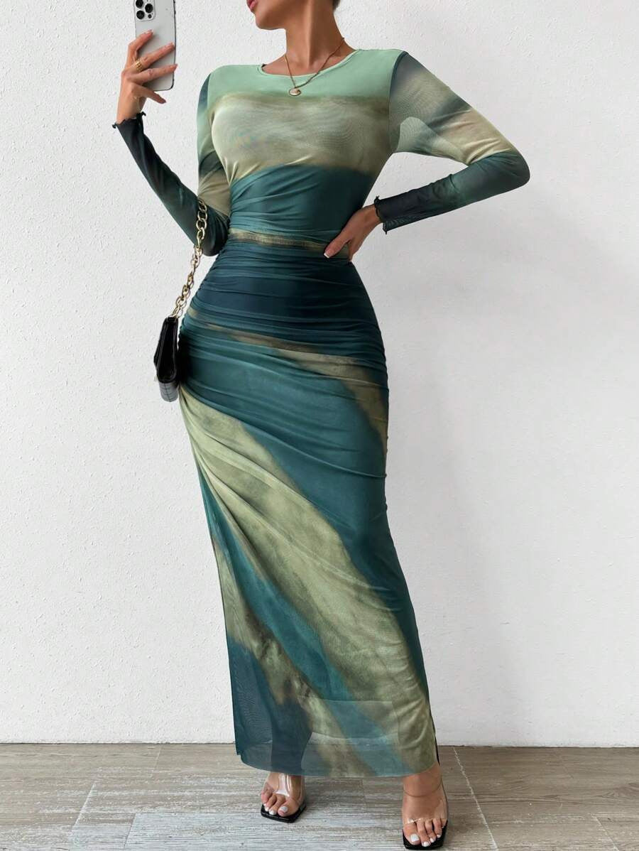 Tatum | Ladies Slim Fit Floor Length Maxi Dress - Olytrend