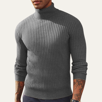 Men's Fitted Crew Neck Knitted Sweater