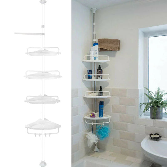 Adjustable Shower Caddy with 4 Tier Storage - Pexav