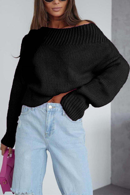 Relaxed Fit Women's Oversized Sweater Dress - Olytrend