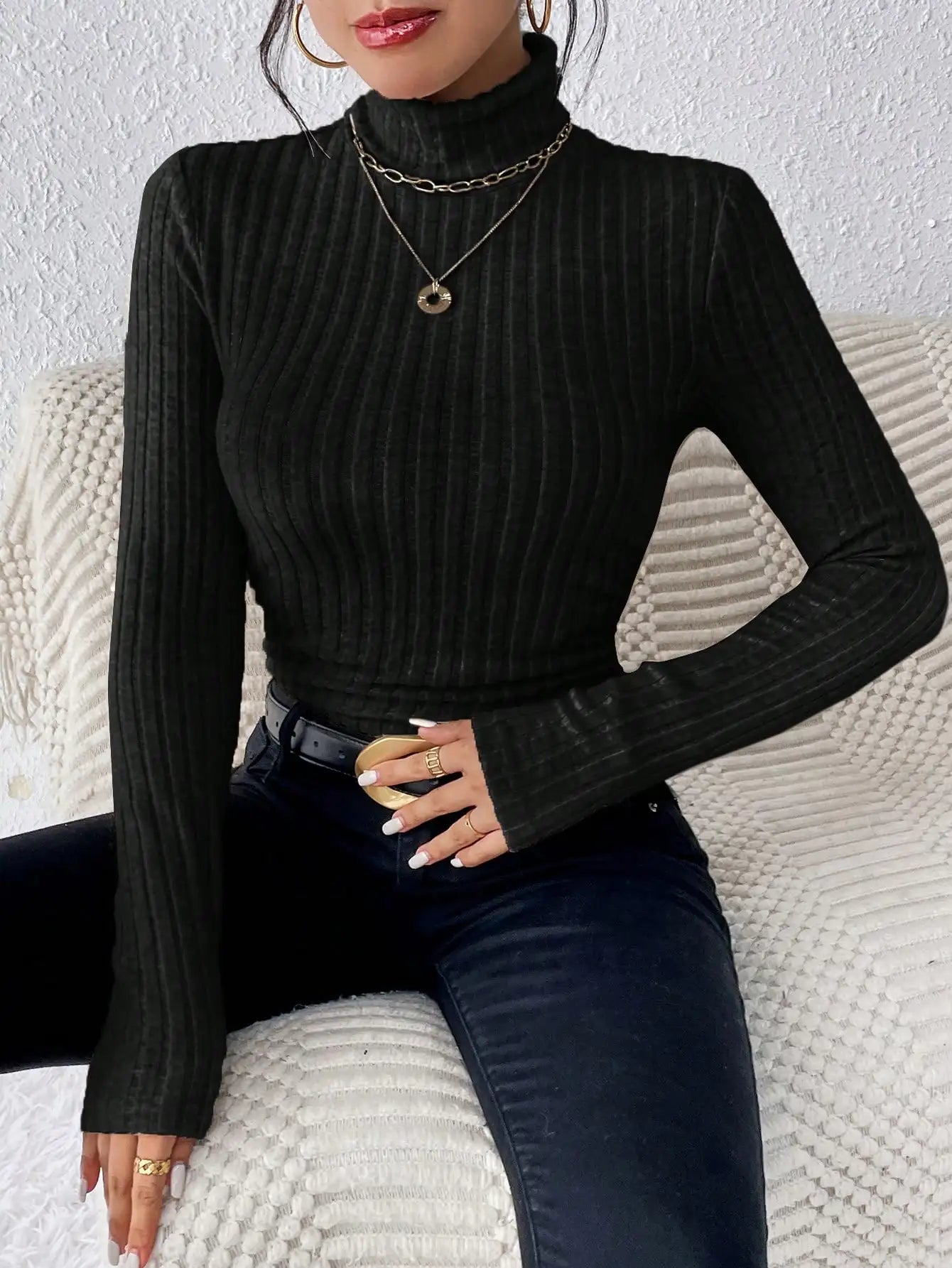 Soft Knitted Women's Cardigan Sweater - Pexav