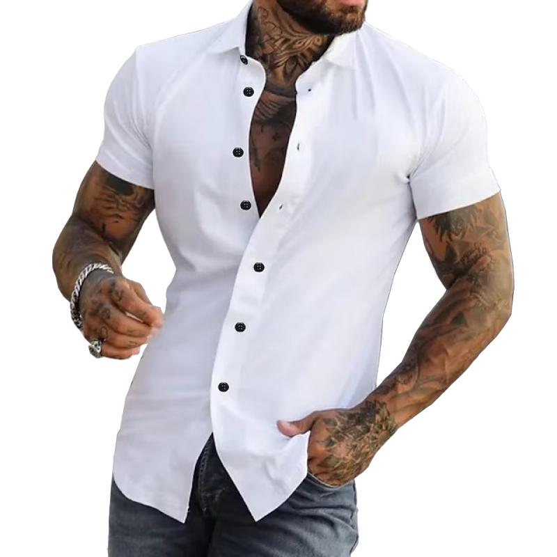 Classic Men's Fitted Dress Shirt - Olytrend