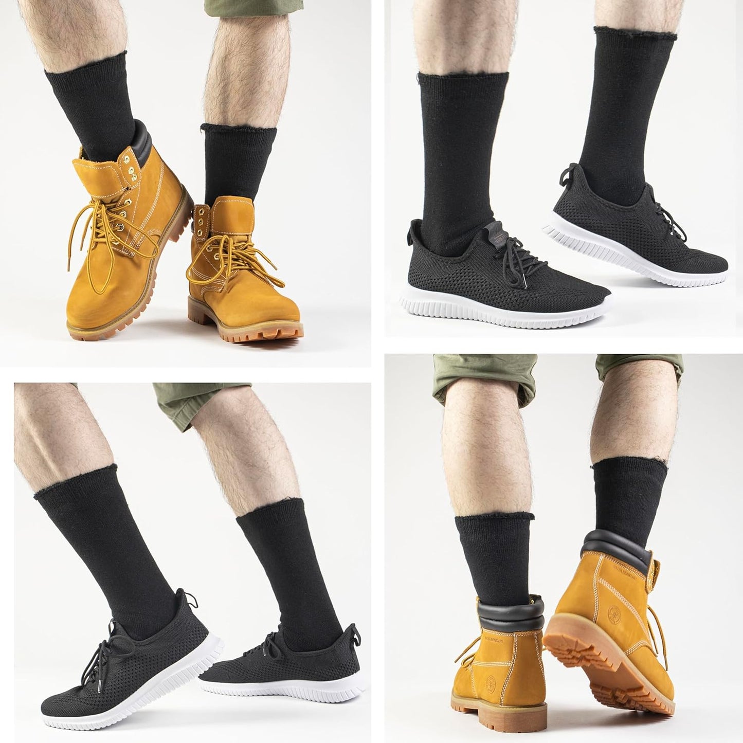 Warm Fuzzy Crew Socks for Men - Pexav