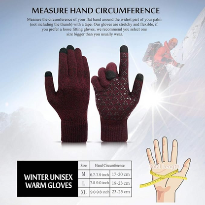 Thermal Touchscreen Winter Gloves - WarmFlex-Black-Nora Luxe