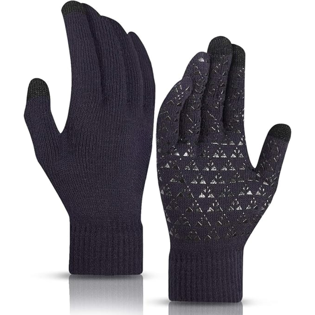 Thermal Touchscreen Winter Gloves - WarmFlex-Marine Blue-Nora Luxe
