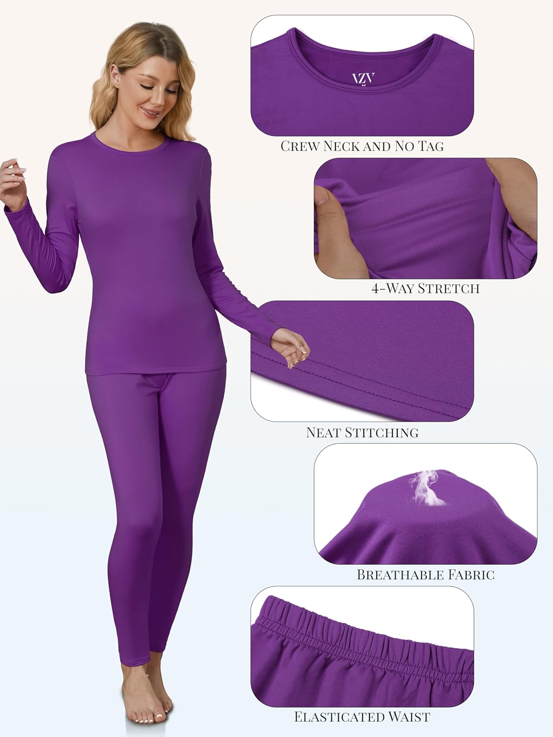 Thermal Underwear for Women - Sophie-Black-XS-Nora Luxe