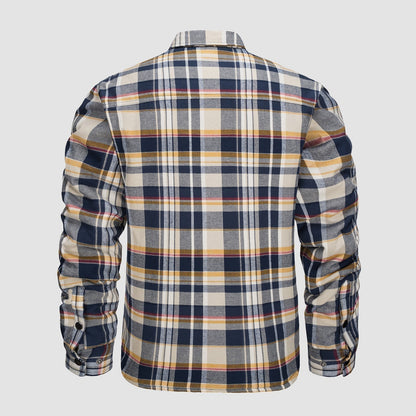 Thorne - Warm Plaid Shirt Jacket for Men