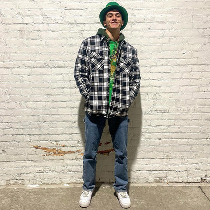 Thorne - Warm Plaid Shirt Jacket for Men