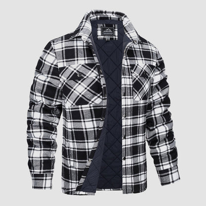Thorne - Warm Plaid Shirt Jacket for Men