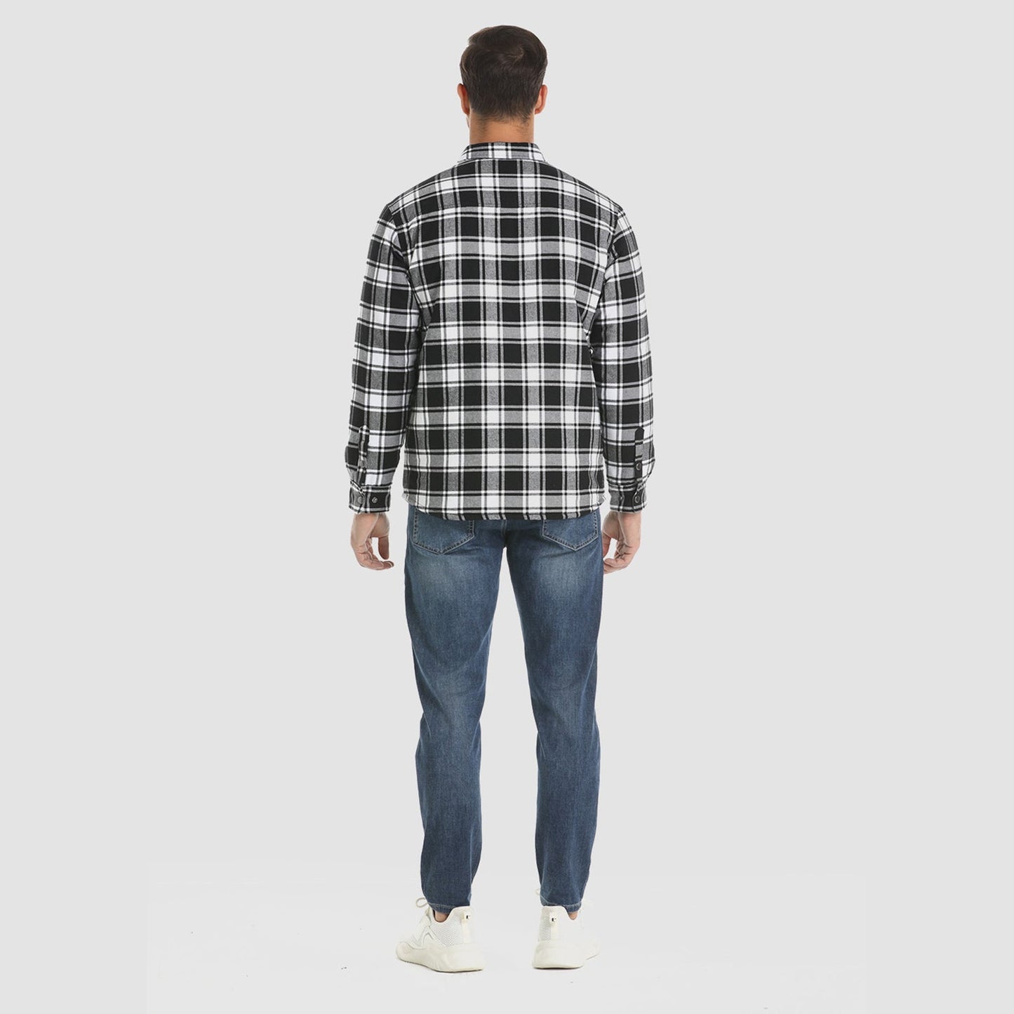 Thorne - Warm Plaid Shirt Jacket for Men