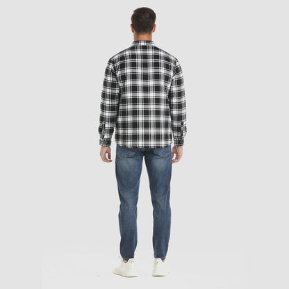 Thorne - Warm Plaid Shirt Jacket for Men