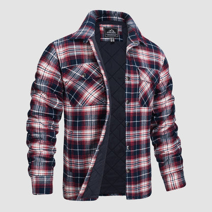 Thorne - Warm Plaid Shirt Jacket for Men