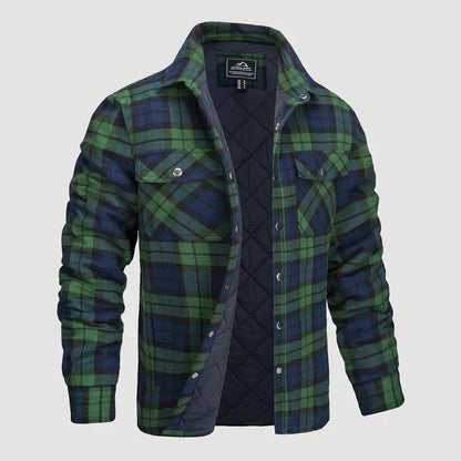Thorne - Warm Plaid Shirt Jacket for Men