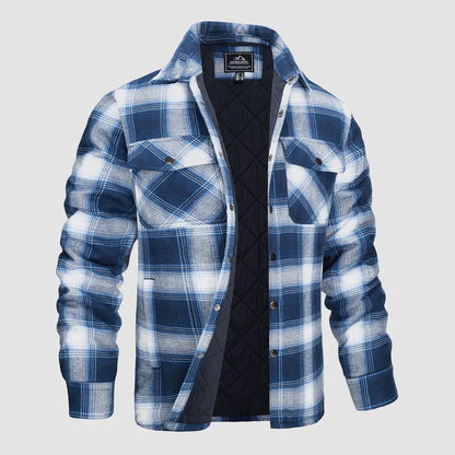 Thorne - Warm Plaid Shirt Jacket for Men