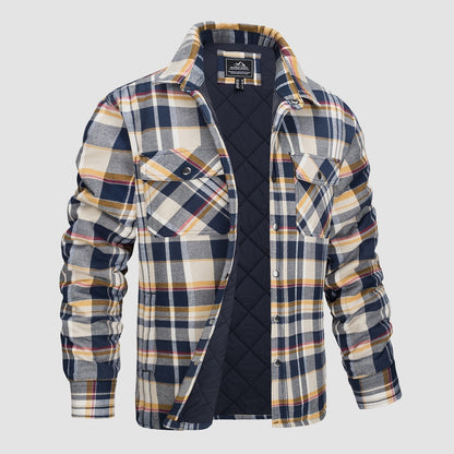 Thorne - Warm Plaid Shirt Jacket for Men
