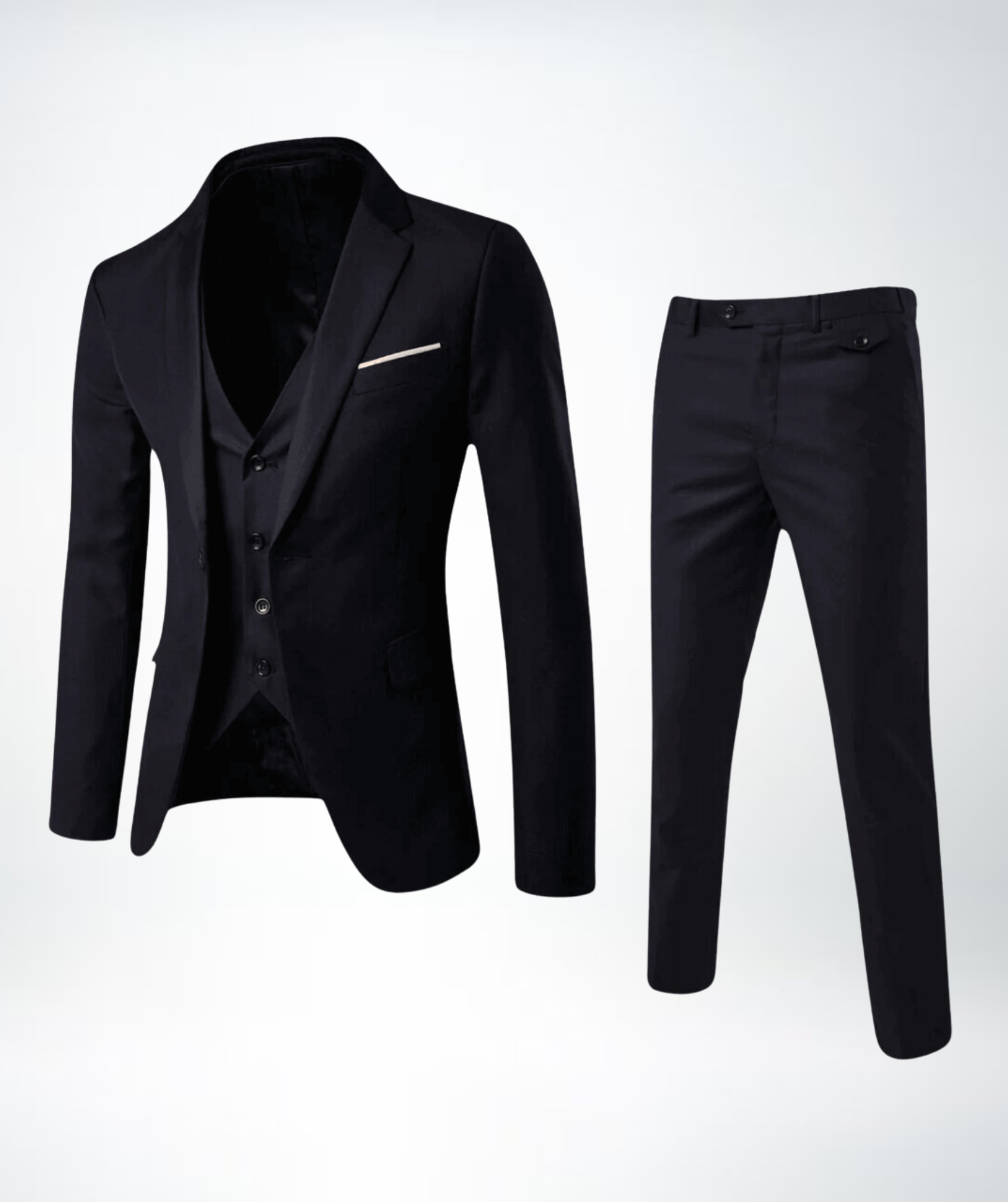 Three-Piece Suit - Archer-Black-S-Nora Luxe