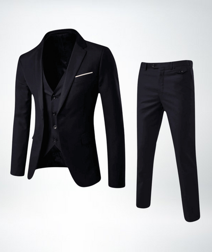 Three-Piece Suit - Archer-Black-S-Nora Luxe
