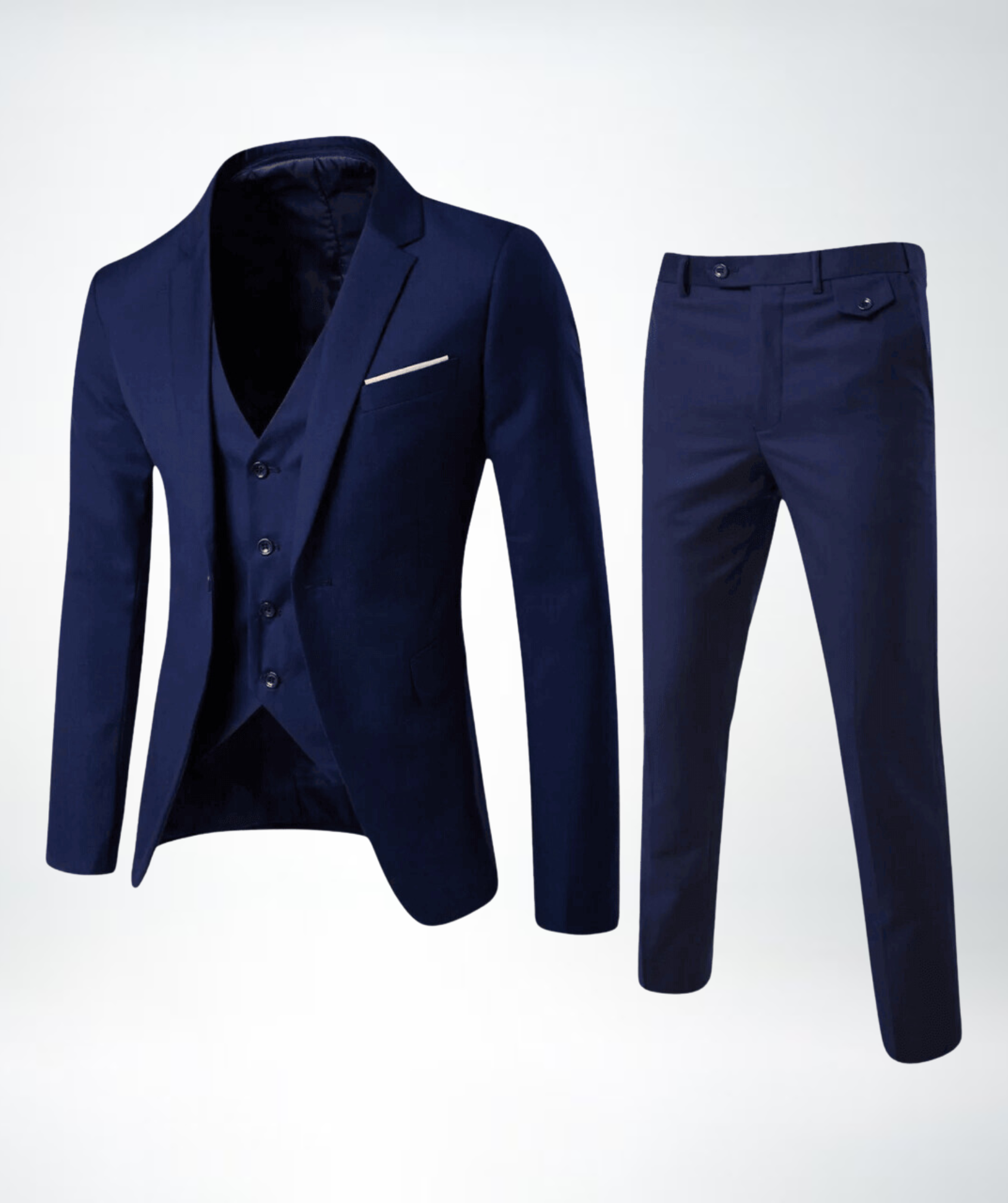Classic Fit 3 Piece Suit - Pexav