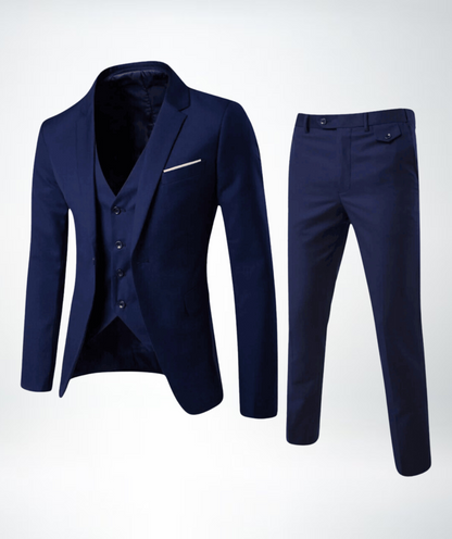 Classic Fit 3 Piece Suit - Pexav