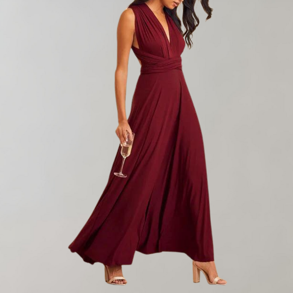 Tia - Chic Floral Maxi Dress for Ladies - Pexav