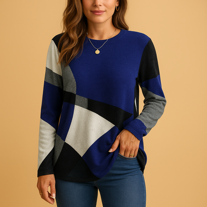 Women’s timeless knit sweater with elegant cut and relaxed fit, soft breathable fabric, perfect for casual or chic outfits.