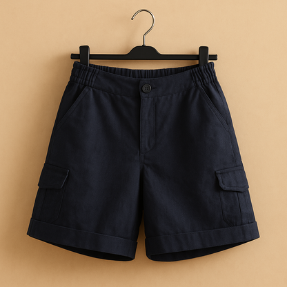 Women’s timeless summer shorts Harper with a classic fit and breathable fabric, perfect for the beach, city strolls, and summer vacations.