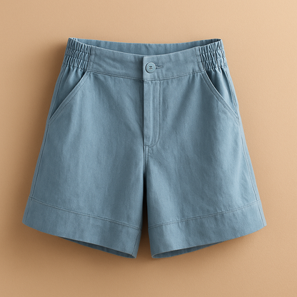 Women’s timeless summer shorts Harper with a classic fit and breathable fabric, perfect for the beach, city strolls, and summer vacations.