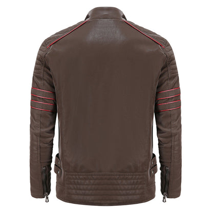 Titanium Rogue Leather Jacket - Hugh-Black-S-Nora Luxe