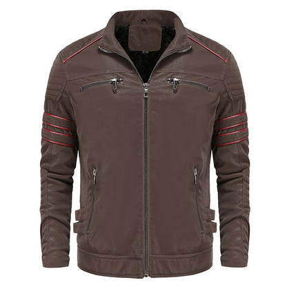 Titanium Rogue Leather Jacket - Hugh-Black-S-Nora Luxe
