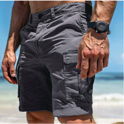 Comfortable Men's Loose Fit Cargo Shorts - Olytrend
