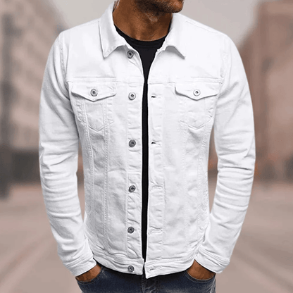 Relaxed Fit Mens Button Down Jacket - Olytrend