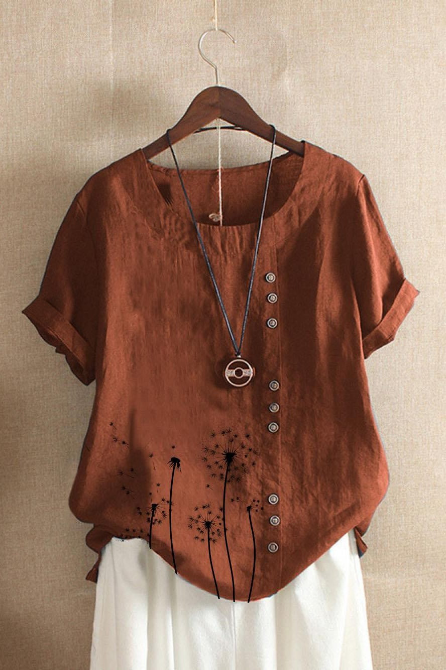 Comfy Women's Short Sleeve Cotton T-Shirt - Nocini