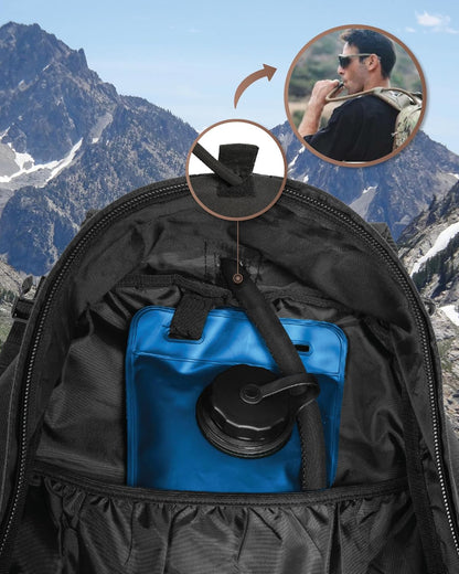 Durable Hiking Backpack with Laptop Compartment and MOLLE