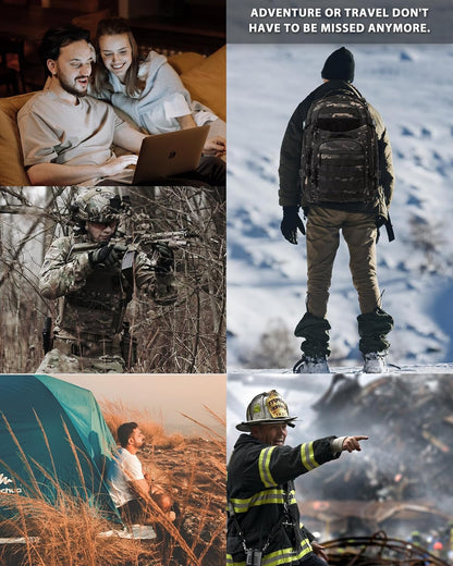 Durable Hiking Backpack with Laptop Compartment and MOLLE