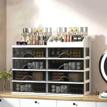 Transparent Acrylic Make-up Organizer - Clarityn-1-The Livary